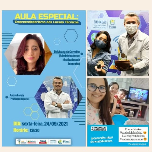 Aula especial - fui convidada para falar da minha experiência no empreendedorismo.